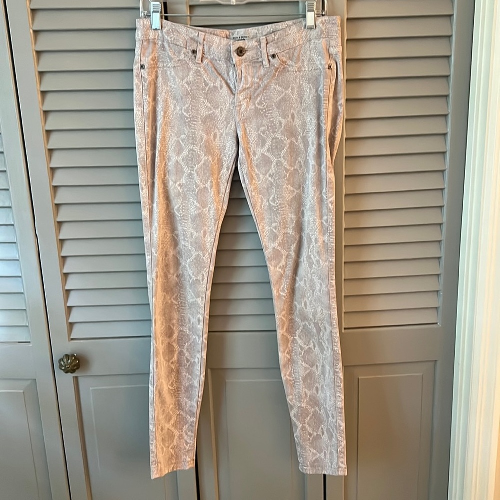 Rich & Skinny - Animal Print Skinny Jeans - Size 28
